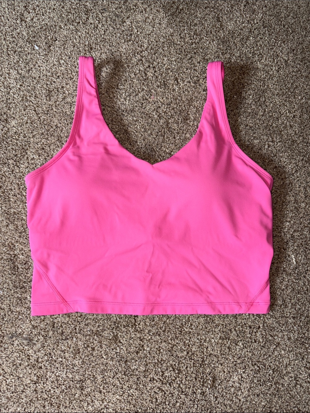 Women's Pink “Align” V-Neck Tank Top